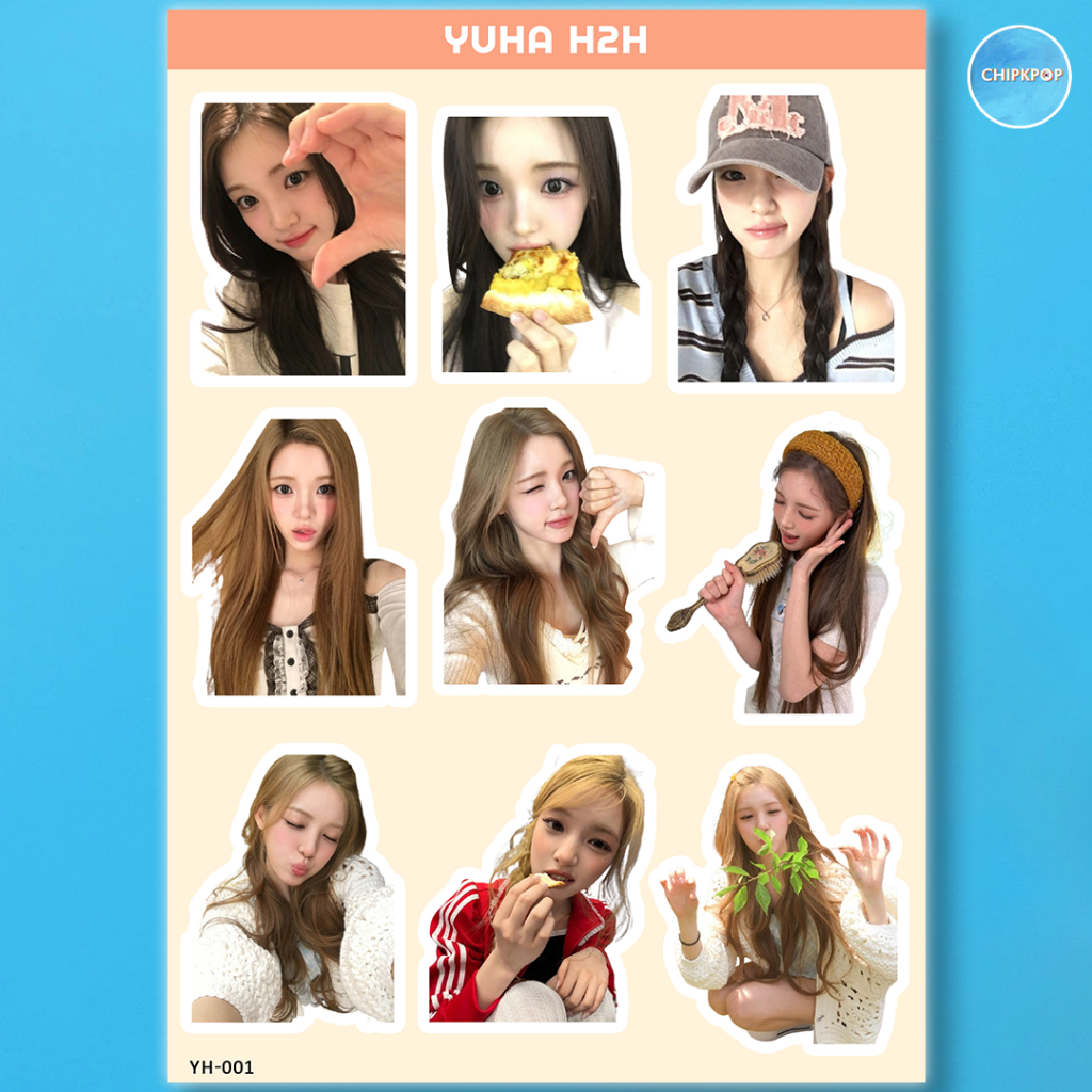 YUHA HEARTS2HEARTS STIKER KPOP I KPOP H2H I YUHA | HEARTS2HEARTS I MERCHANDISE KPOP I ARTIS KPOP PHO