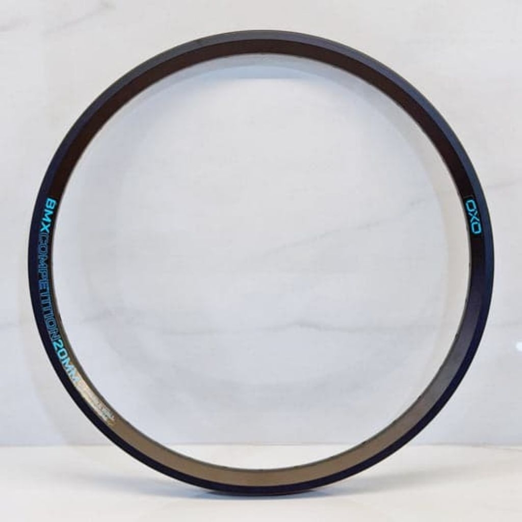 Velg Sepeda BMX 20 inchi Velg OXO BMX Competition 36hole 20mm Alloy Double wall black rims OXO