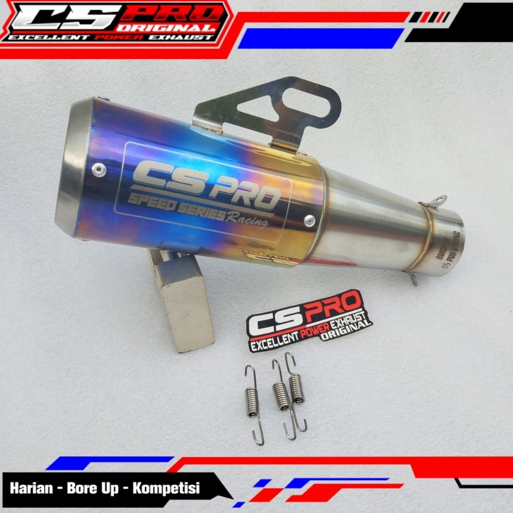 Original Knalpot cs pro, silincer cs pro new edition produk cs Pro racing original
