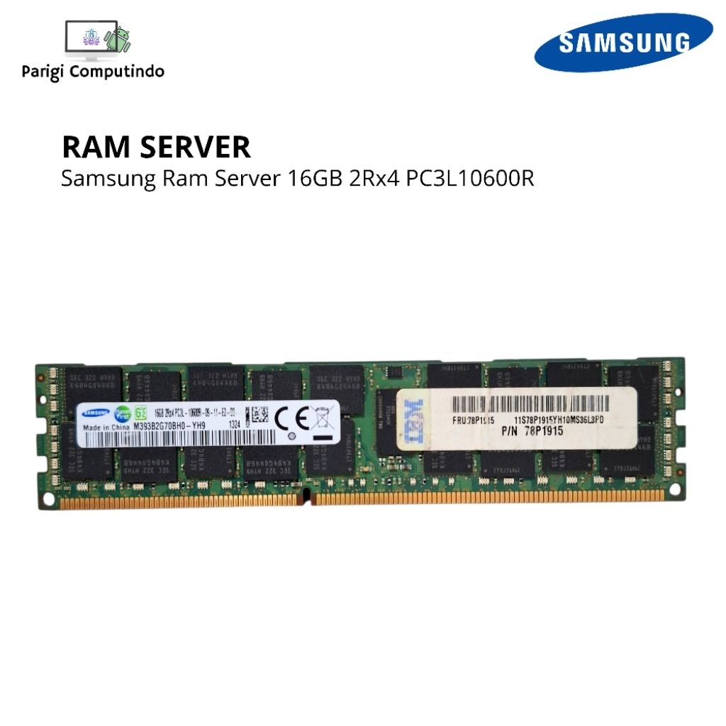 Samsung Ram Server 16GB 2Rx4 PC3L / DDR3L 10600R | Ram Server Samsung DDR3
