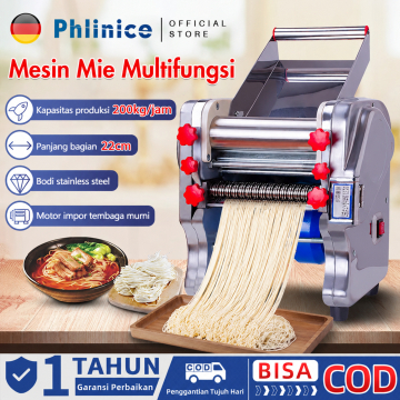 Phlinice Mesin mie rumah/komersial multifungsi 550W Electric Noodle Cutter/Electric Noodle Machine O