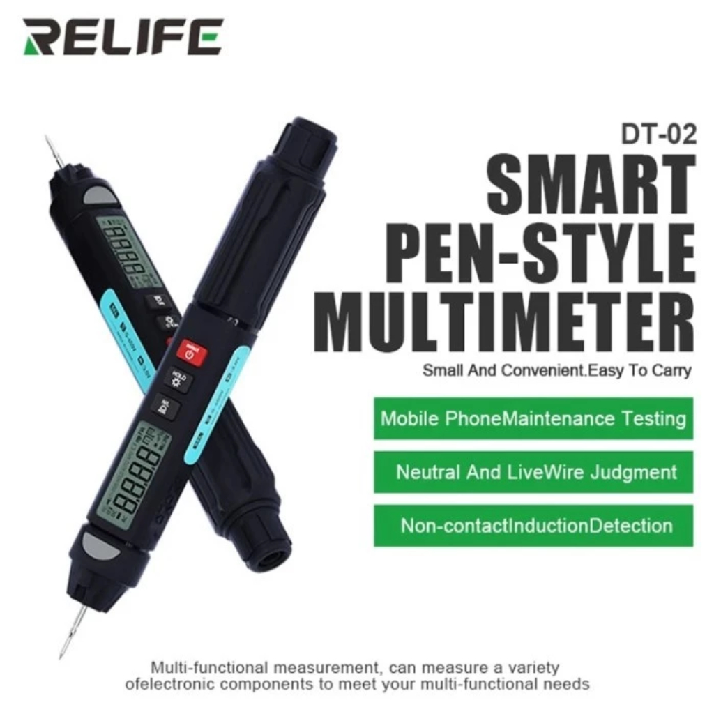 Digital Pen Multimeter / Multitester RELIFE DT-02 Tester Smart Multi-meter Original