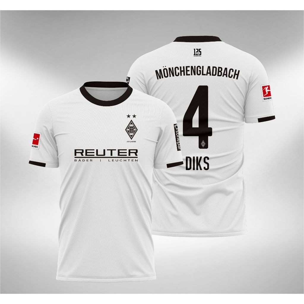 Jersey  Baju Borussia Monchengladbach Home 2025 2026 KEVIN DIKS