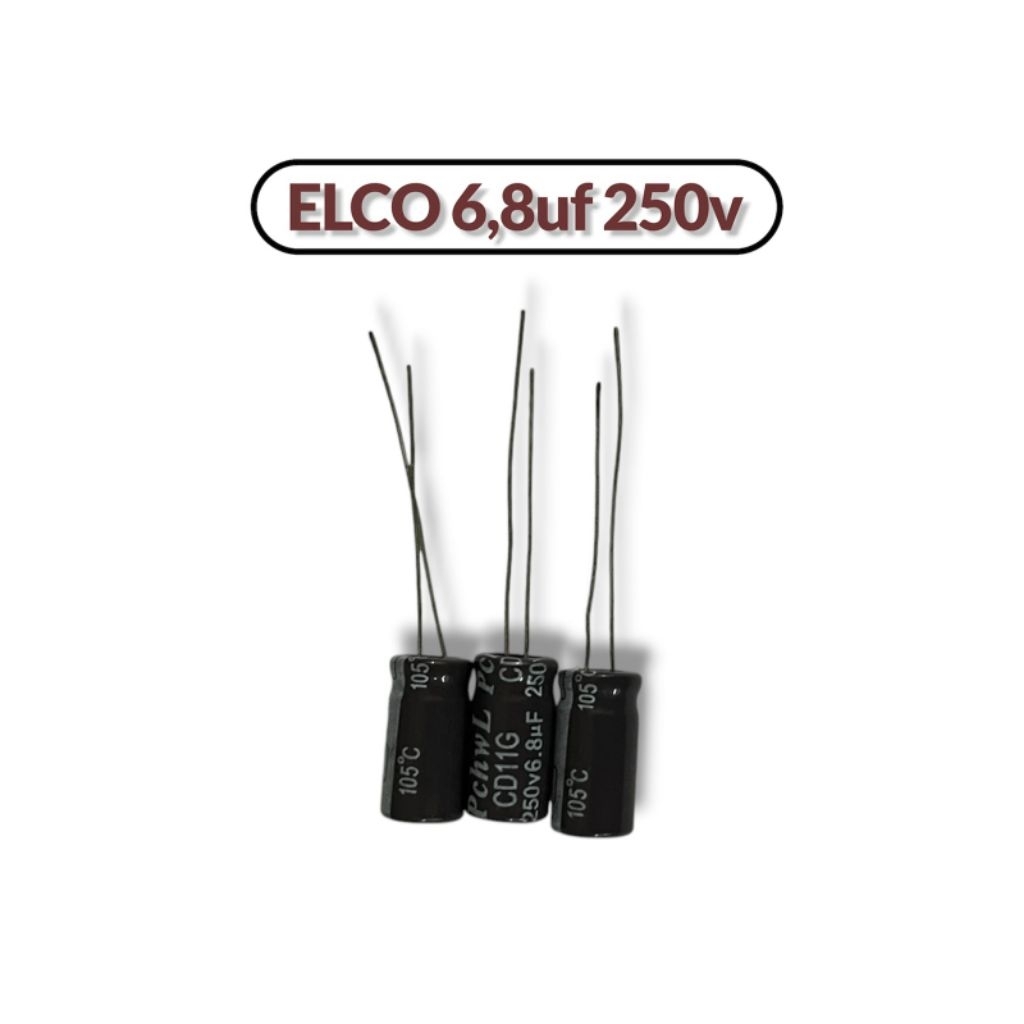 (Elco) Elco Kapasitor 6,8uf 250v Murah ups