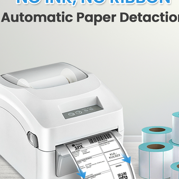 GROZZIIE Printer Thermal A6/A7 | Printer Resi Waybill & Barcode | Bluetooth iOS Android