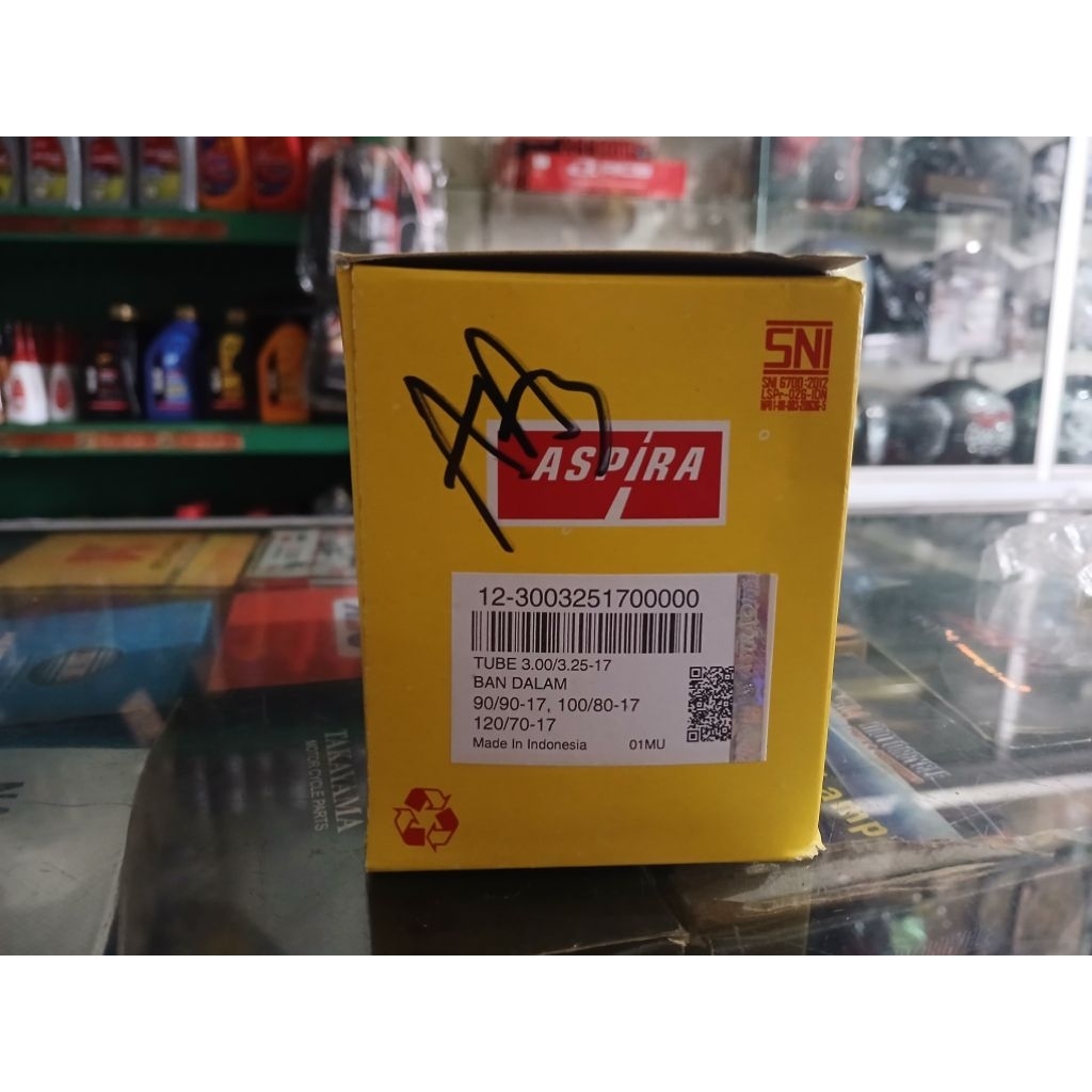 BAN DALAM ASPIRA 90/90-17, 100/80-17, 120/70-17