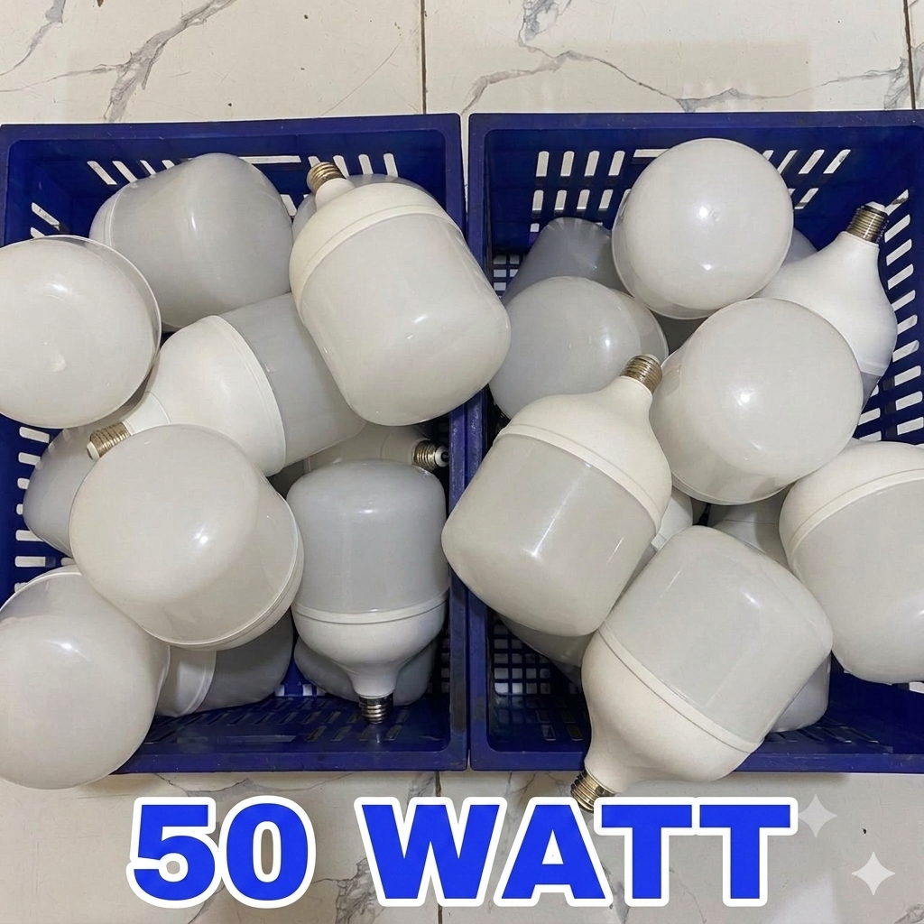 DIY.MP Lampu Led Off (Mati) 50 Watt / Led Off Mati T Bulb Retur Pabrik/Dapat diperbaiki cocok untuk 