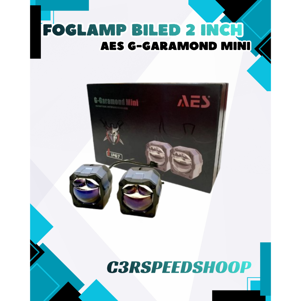 FOGLAMP Biled Projector AES 2 Inch G Garamond Mini IP67 Waterproof 50 Watt