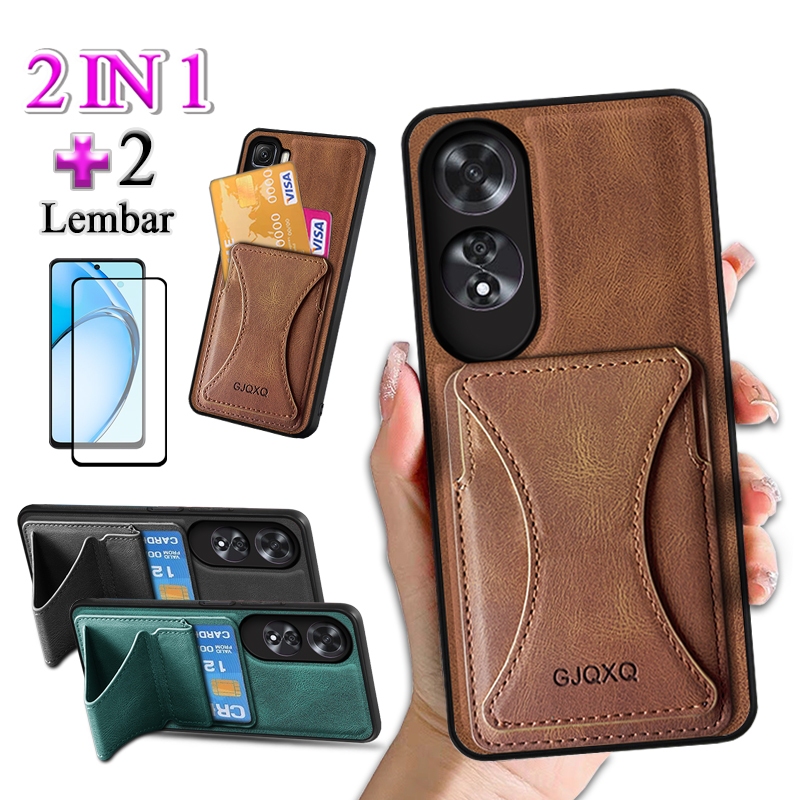 2 In 1 Casing For OPPO A60 A53 A54 A55 A31 A77S A57 4G Find X8 F9 F17 F19 Pro Case Tutup Belakang Po