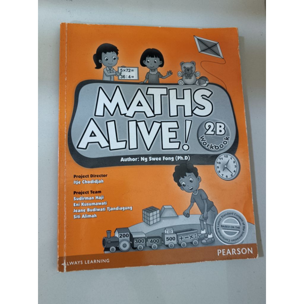 Buku bekas| Maths Alive, workbook and textbook, 1A,1B, 2B, 3A, 3B