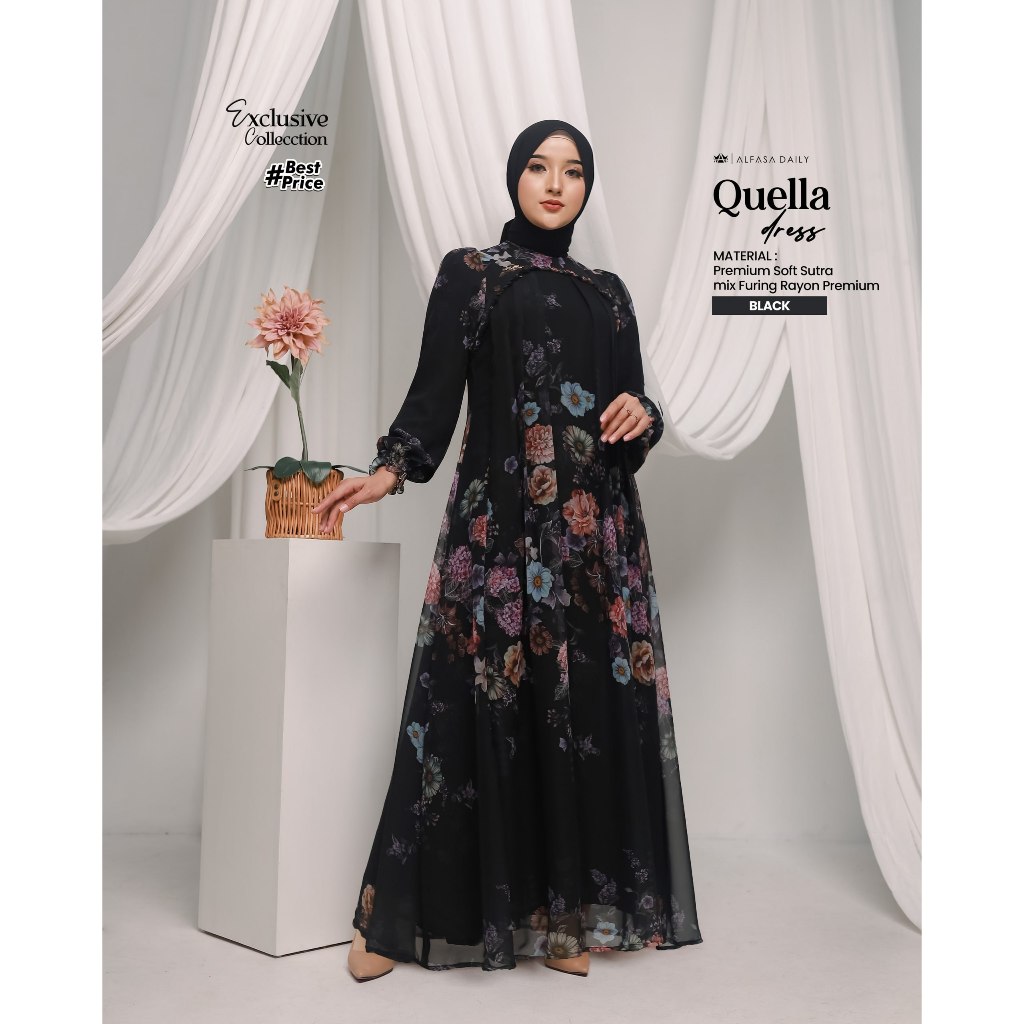 GAMIS KONDANGAN PREMIUM QUELLA DRESS - ALFASA DAILY