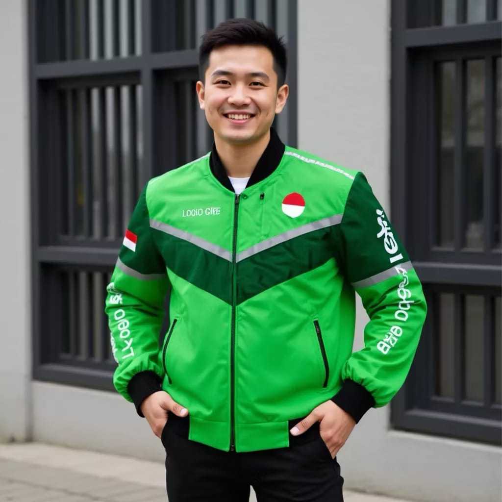 Jaket Ojol | Jaket Grab Premium  Jaket Terbaru Driver Jaket Hijau Grab