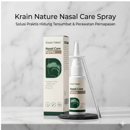 NASAL SPRAY KREAIN NATURE MENGATASI HIDUNG TERSUMBAT PRAKTIS DAN AMAN DIGUNAKAN