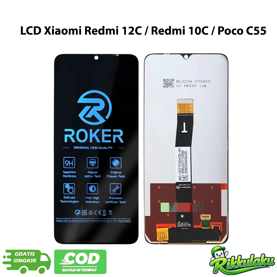 LCD Touchscreen Xiaomi Redmi 10C / Redmi 12C / Poco C40 Original 100% Fullset