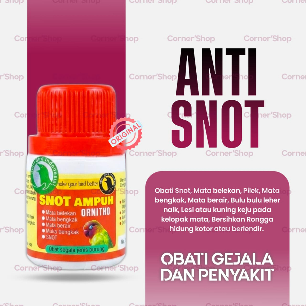 ORNITHO NUTRIBIRD OBAT SNOT AMPUH UNTUK BURUNG LOVEBIRD MURAI TRUCUK KENARI DLL