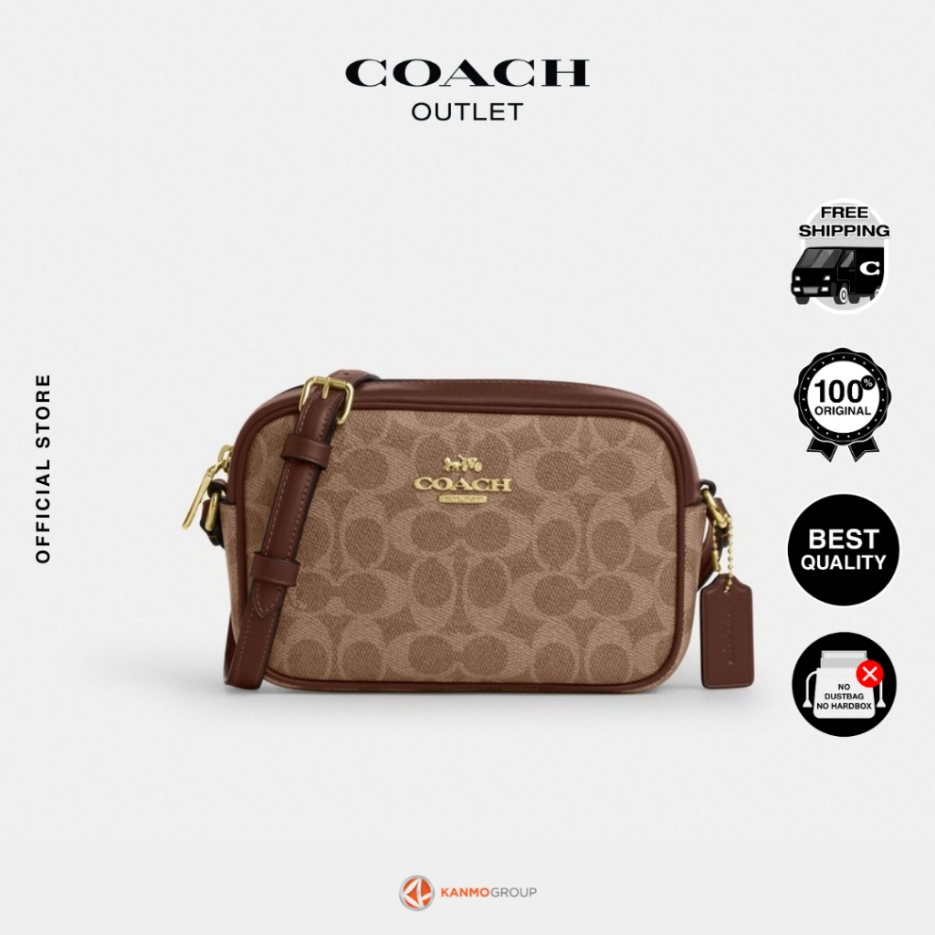 Coach Mini Jamie Camera Bag In Signature Canvas - Tas Selempang Wanita
