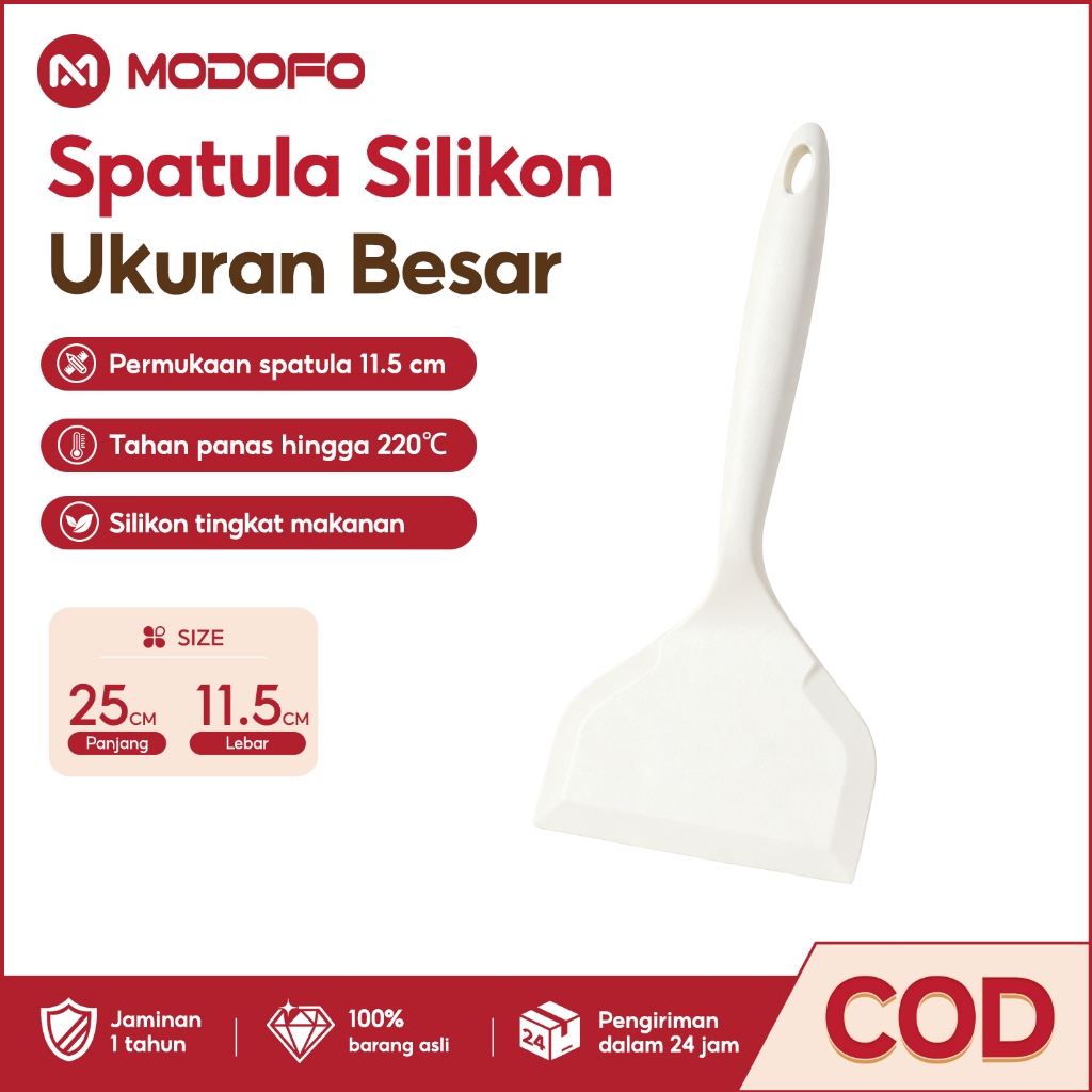 MODOFO Spatula Kue Spatula Anti Lengket Tahan Panas Spatula Silikon Spatula Mpasi Bayi Food Grade Sp