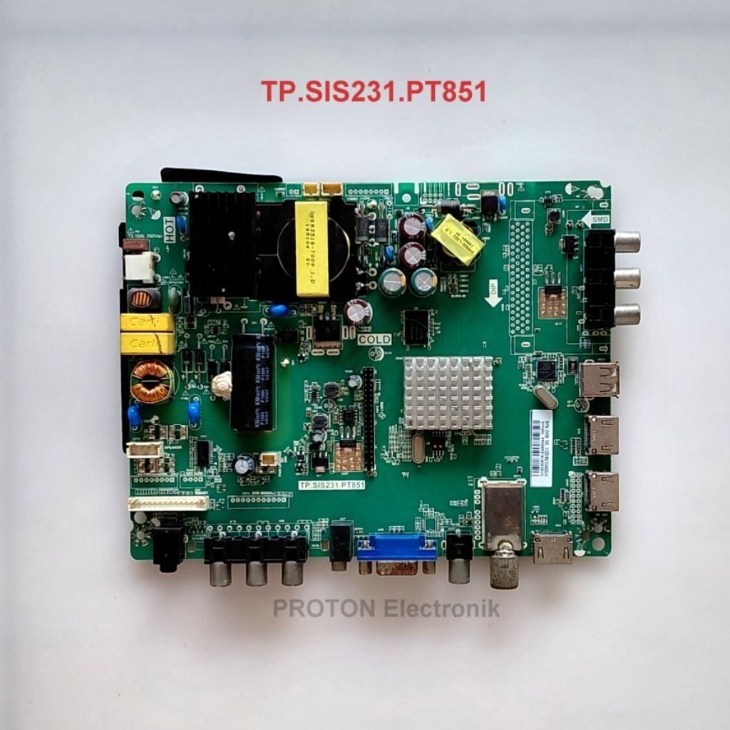 Mainboard LED TV Akari LE3288T2 LE3288-T2 Android TV Matherboard LCD TP.SIS231.PT851 Mobo Yasin Smar