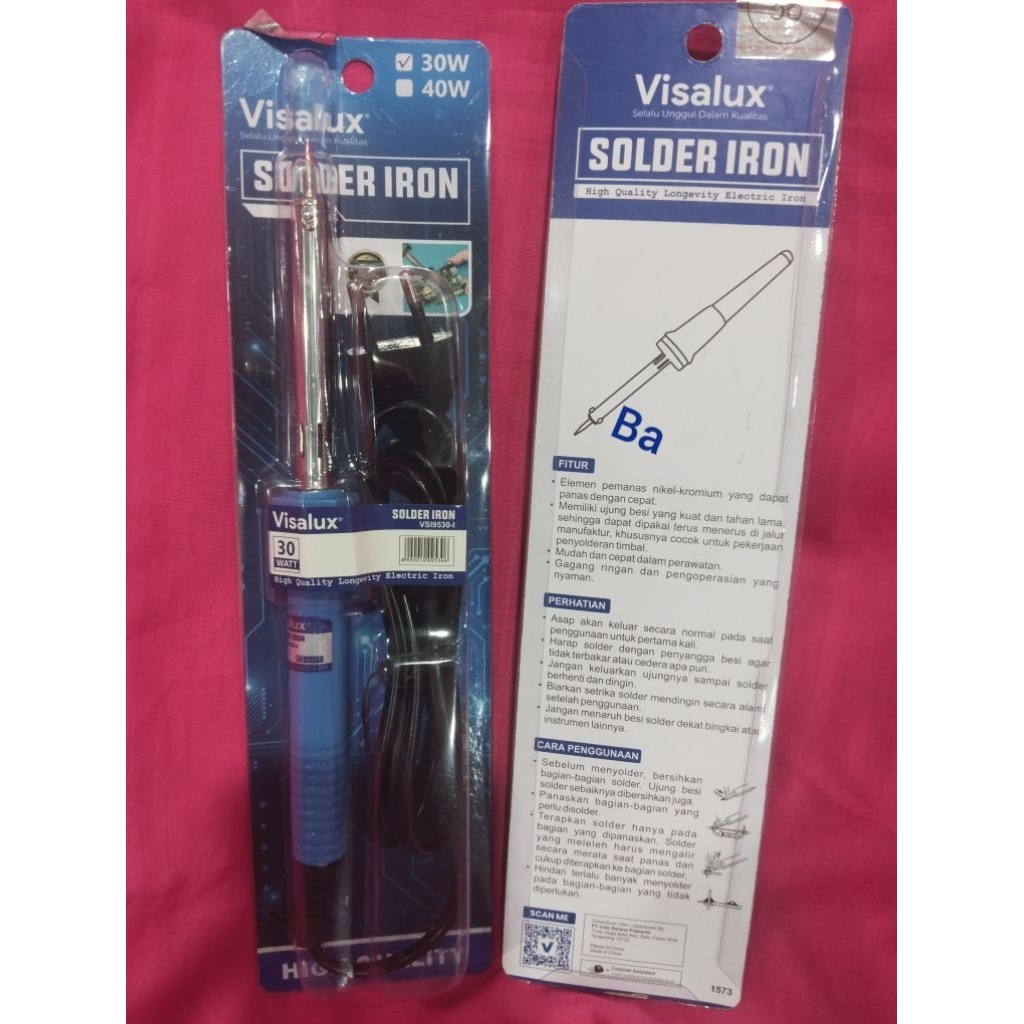 SOLDER PLASTIK/SOLDER IRON 30 WATT VISALUX