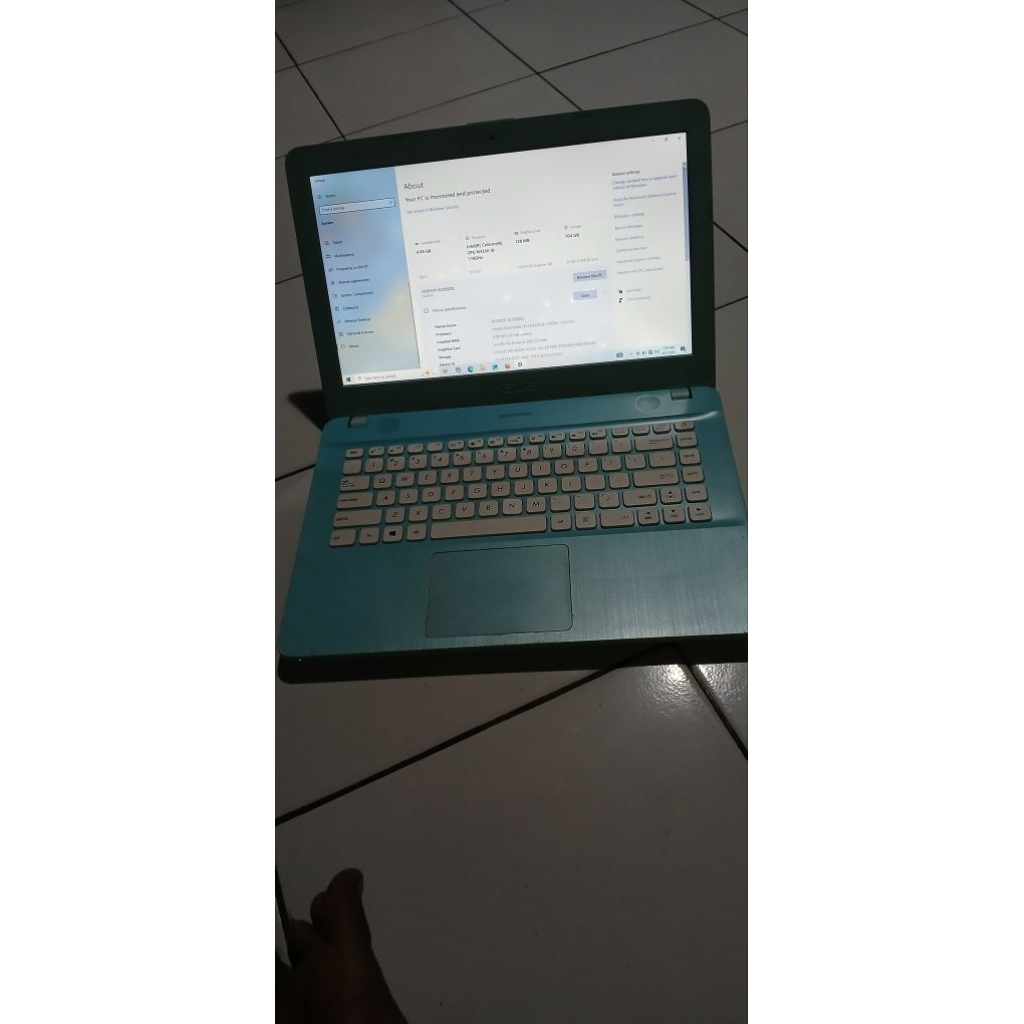 laptop asus X441N ram 4 Intel celeron N3350 bekas