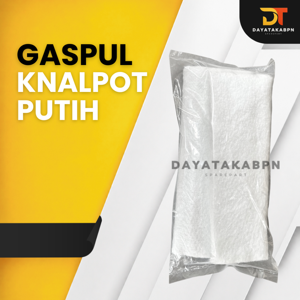 Gaspul Knalpot Putih (Glasswool)