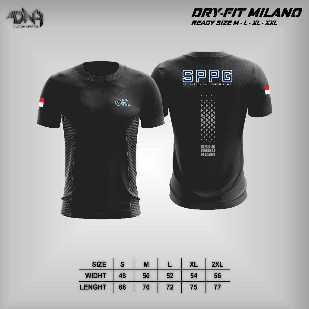 Kaos Jersey DNA_Apparel Drifit Milano SPPG - Kaos Drifit SPPG - Jersey Olahraga