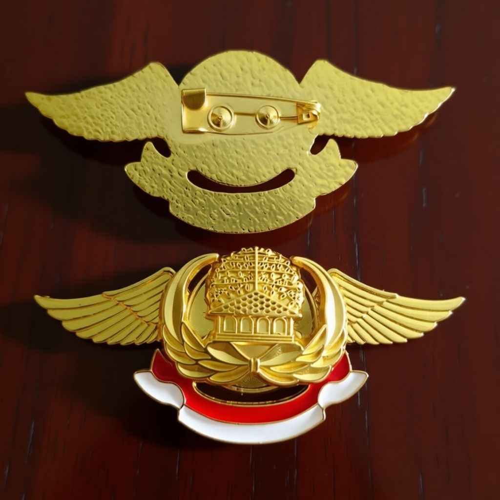 [ Luxs series ] PIN KORPRI MODEL WING KUNINGAN EMAS / LENCANA KORPRI ASN MODEL WING