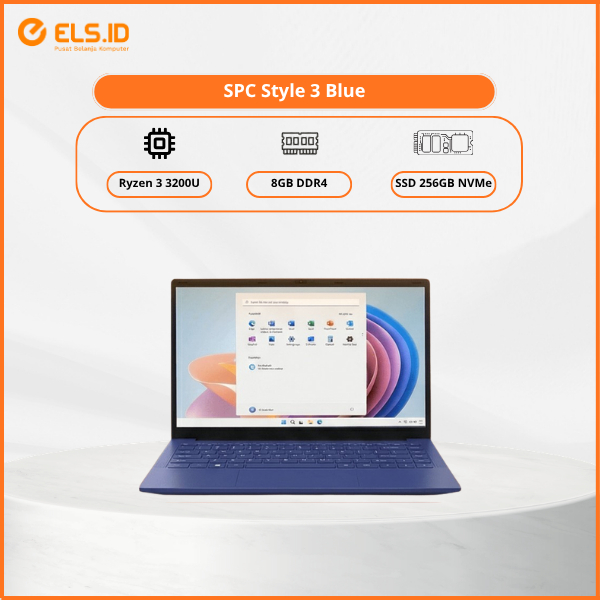 SPC Style 3 AMD Ryzen 3 3200U 8GB SSD 256GB Blue