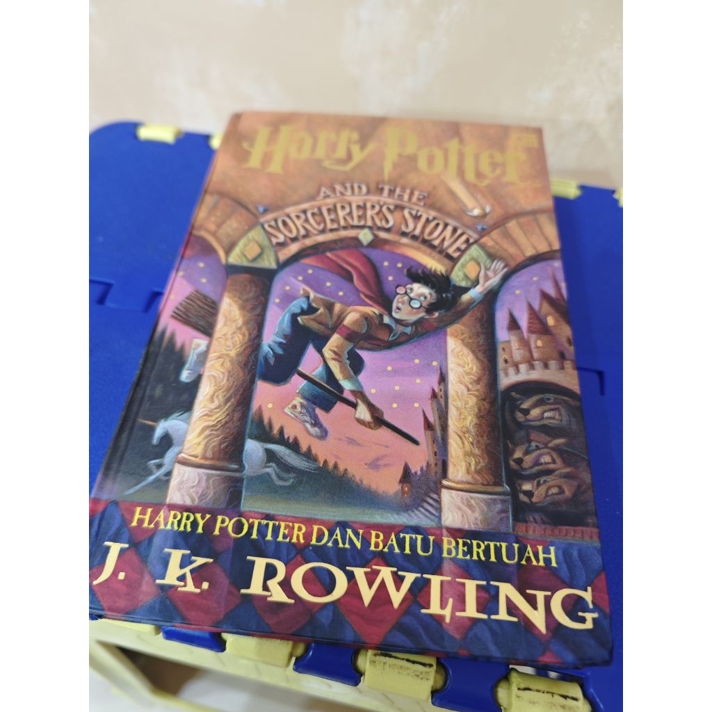 harry potter 1 hard cover HC Ori original gramedia dan batu bertuah and the sorcerer's stone bekas p