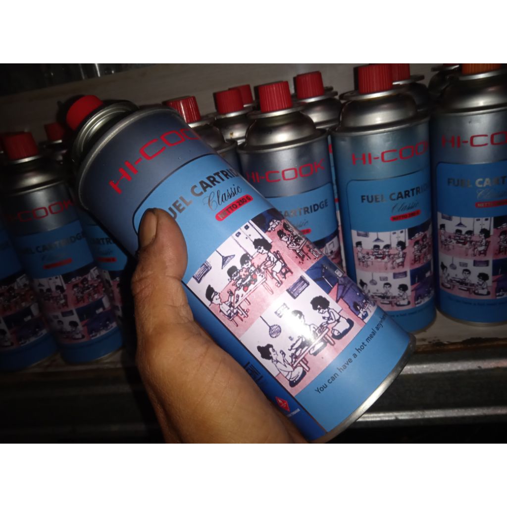 kaleng gas kosong hi cook