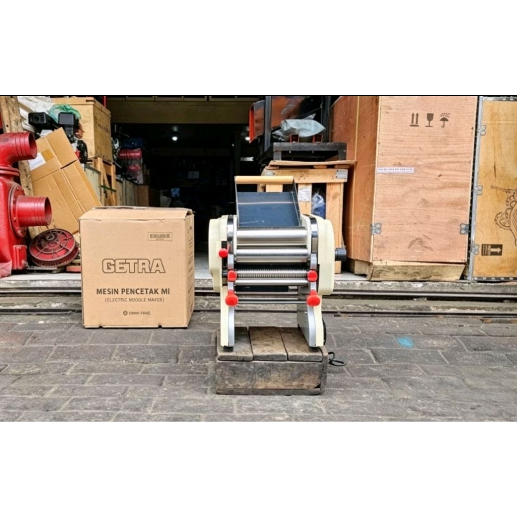 MESIN CETAK GILINGAN MIE LISTRIK GETRA NOODLE MAKER DHH 180C