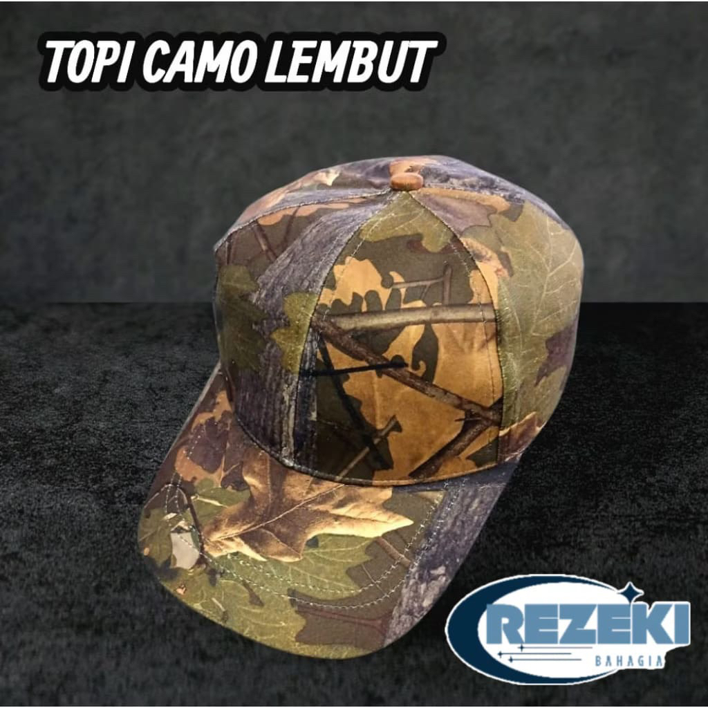 topi camo/topi loreng daun tapi loreng army outdoor topi camo pria/wanita