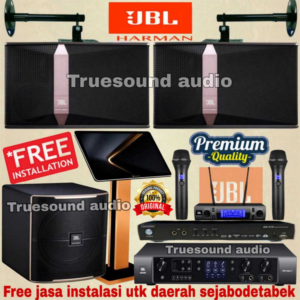 Paket Speaker Karaoke Full Set JBL Ki510 10inch Original 100% ( Luxury I )