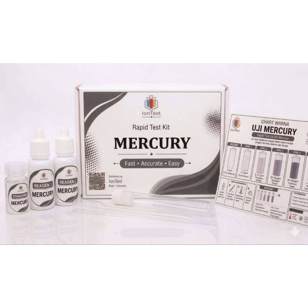 Test Kit Merkuri / Rapid Test kit uji Mercury