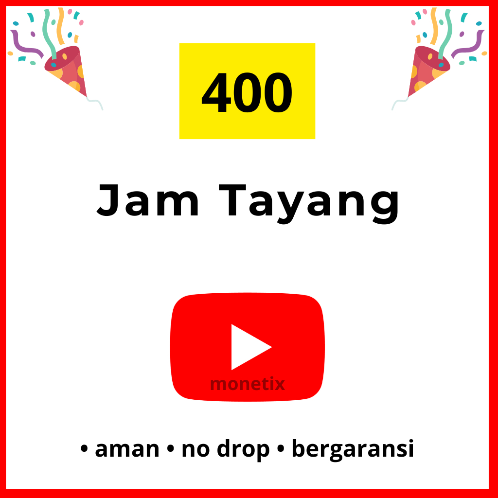jam tayang youtube murah 400 JT