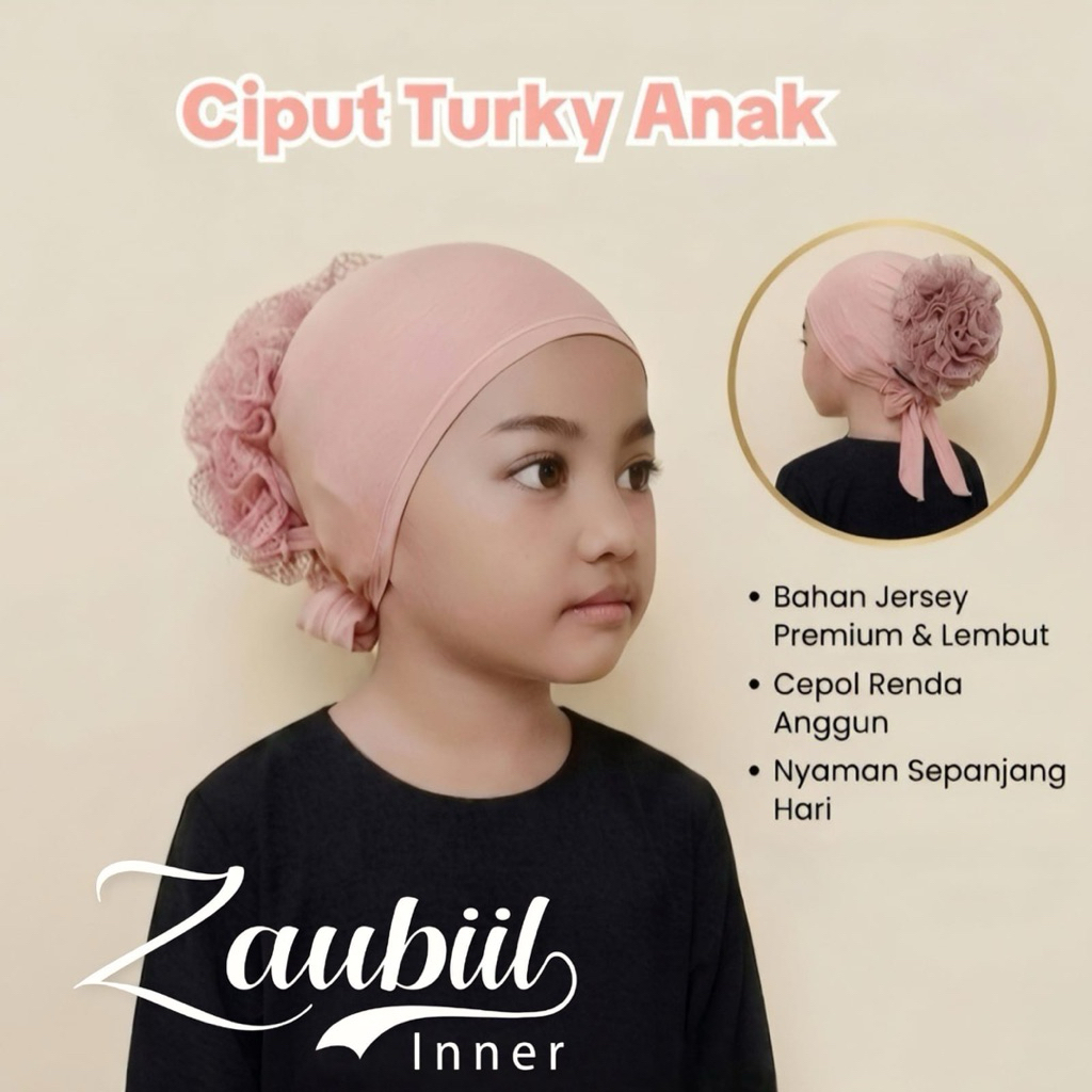 ciput turky keong anak/inner turky keong anak