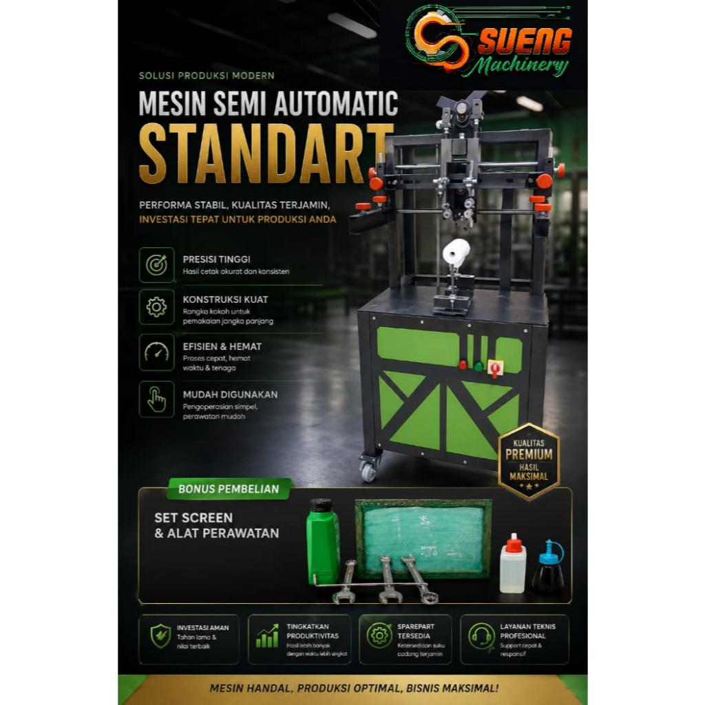 Mesin Sablon Cup (Rackgear Semiotomatis) - Mesin sablon gelas - Mesin sablon semiautomatic