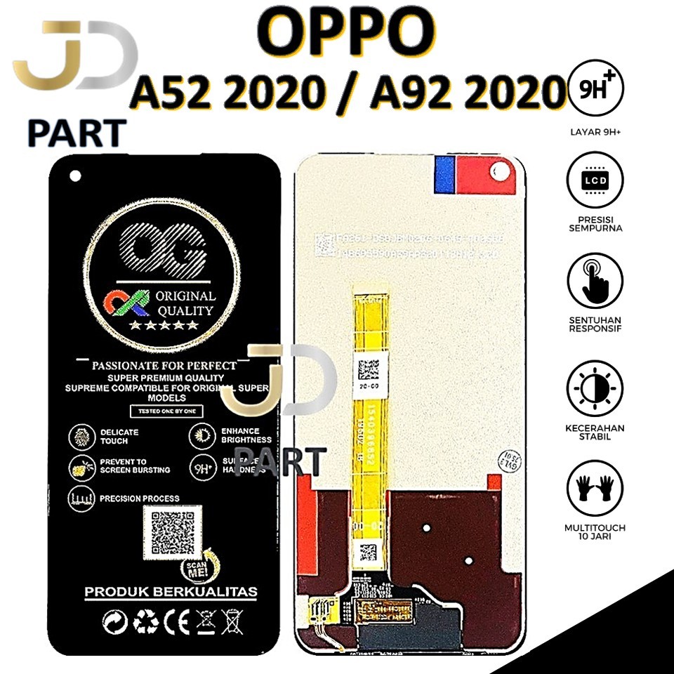 LCD TOUCHSCREEN OPPO A52 2020 / A92 2020 COMPLETE ORIGINAL 100% FULLSET