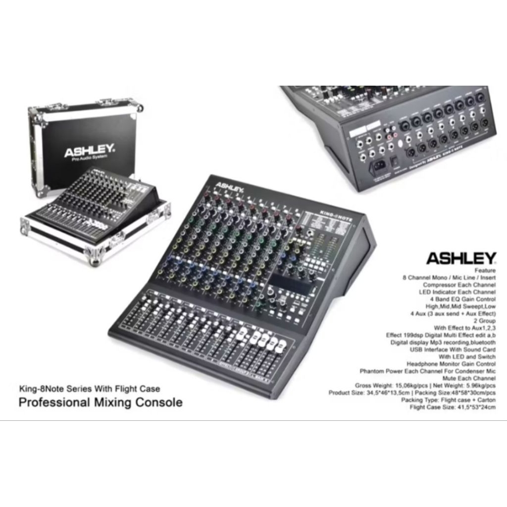 Mixer Ashley King 8 Note Original 8 Channel