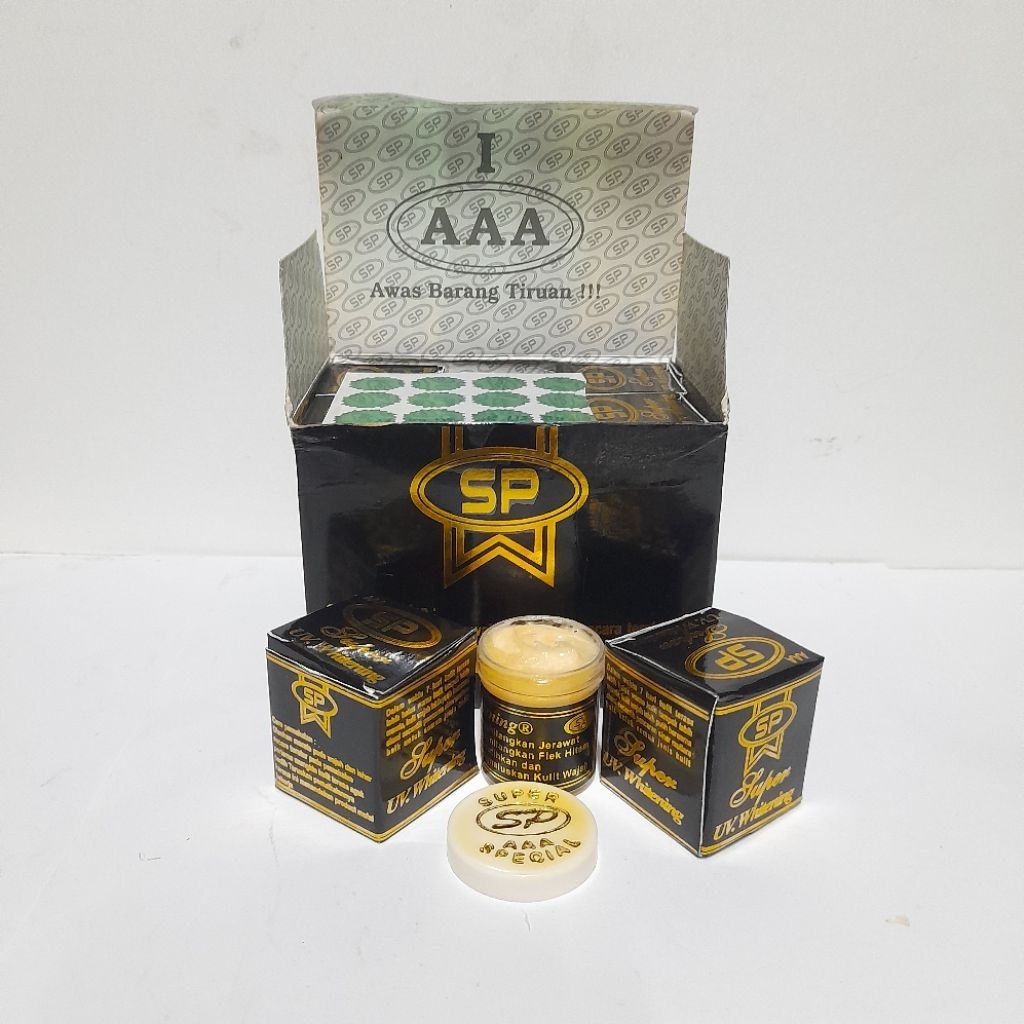 Cream Pencerah wajah Harian Uv Hitam ( Produk Segel  )