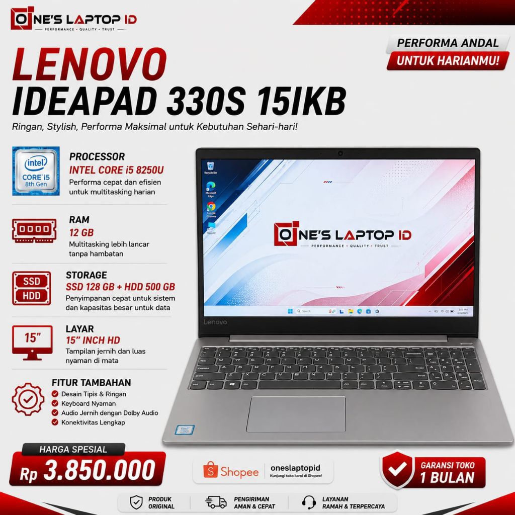 LENOVO IDEAPAD 330S-15IKB i5-8250U
