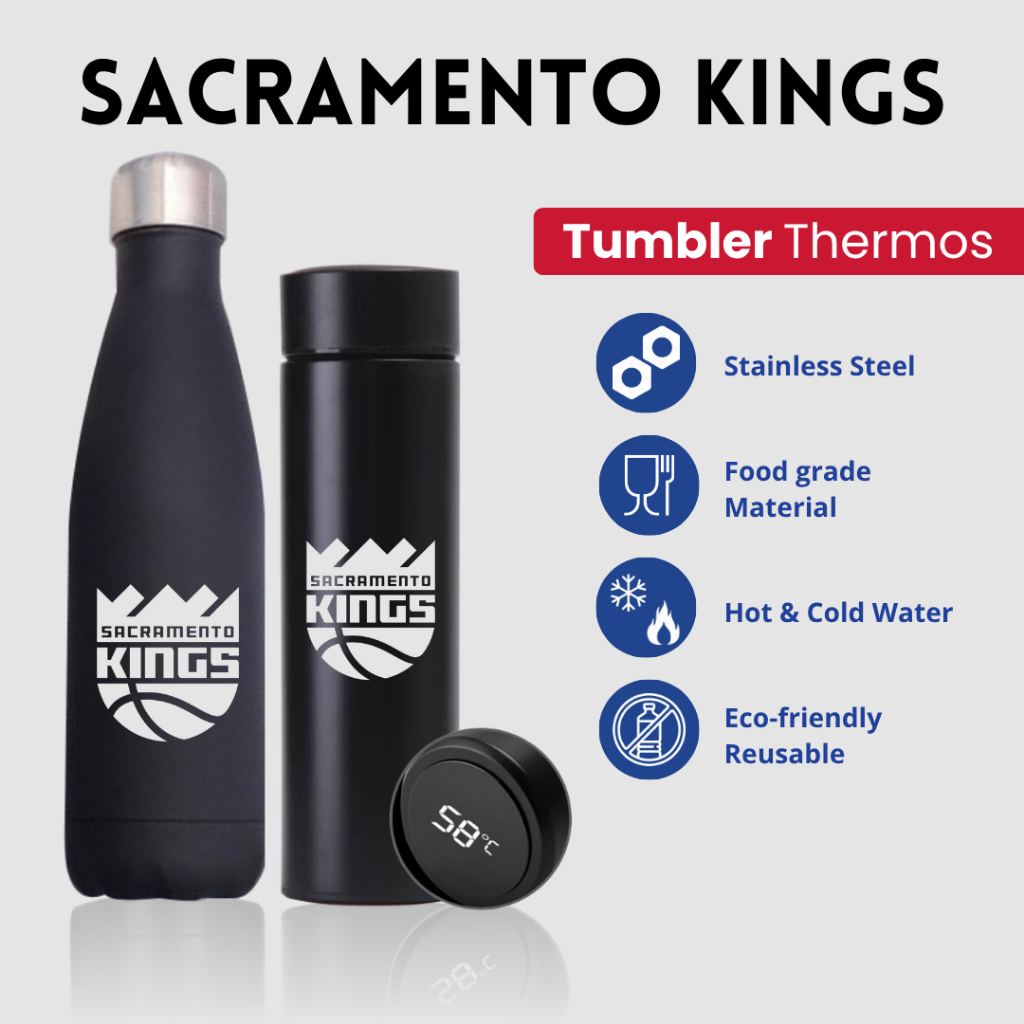 SACRAMENTO KINGS - TUMBLER TERMOS CUSTOM DESAIN LOGO SACRAMENTO KINGS