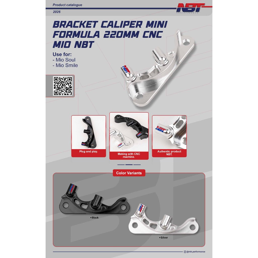 BRACKET CALIPER MINI FORMULA 220MM CNC MIO NBT