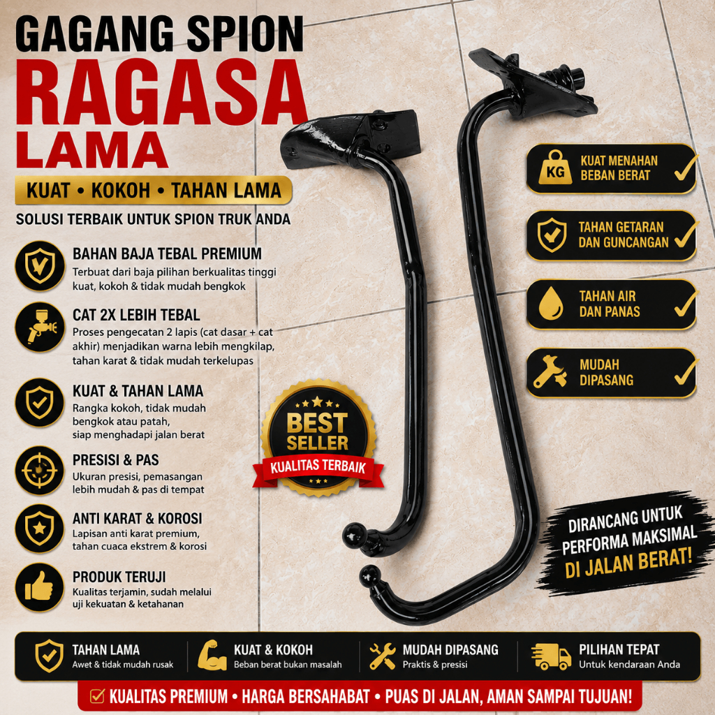 GAGANG SPION RAGASA LAMA / TANGKAI SPION RAGASA / TIANG SPION RAGASA / GAGANG SPION TRUK RAGASA (Rag