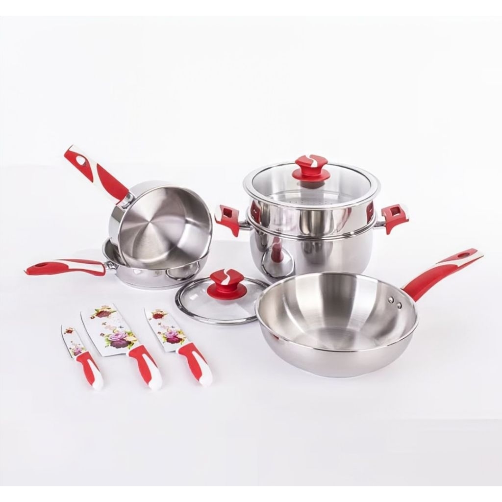 Supra 10pcs Stainless Panci Set