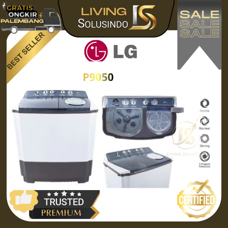 Mesin Cuci LG 2 Tabung 9KG - P905 LG