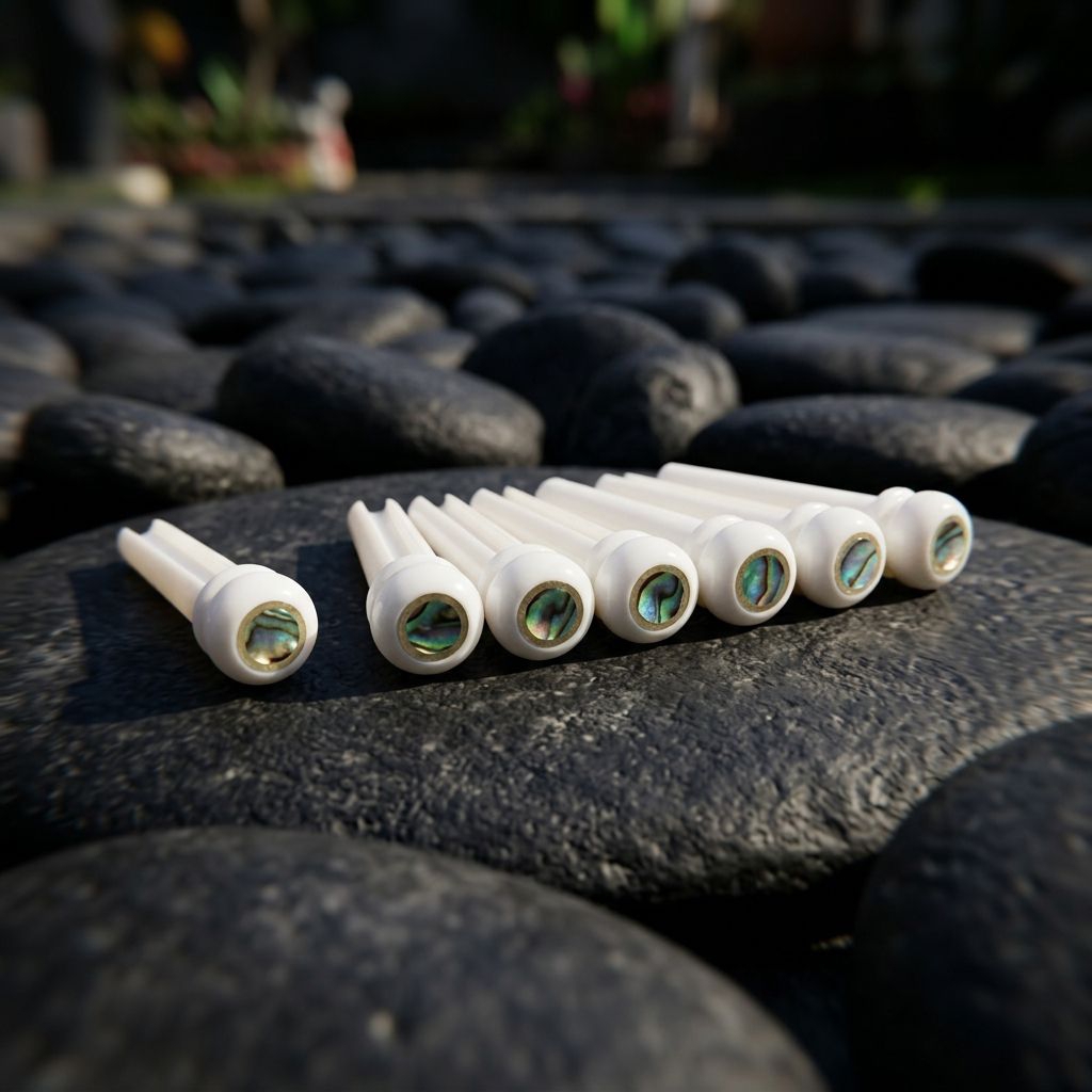 Bridgepin bridge pin Tulang bone abalon gitar akustik