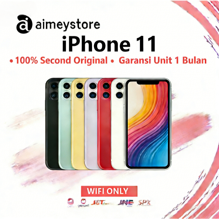 IPhone 11 WIFI ONLY BYPASS Game/Live 64GB 128GB 256GB Bekas Second Original Mulus Fullset