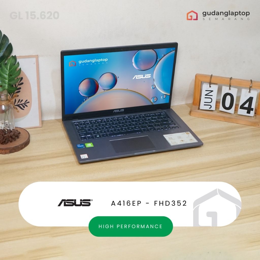 ASUS A416EP - FHD352 INTEL Core i3 - 1115G4 RAM 4GB DDR4 3200MHz, Nvidia Geforce MX330, Intel UHD Gr
