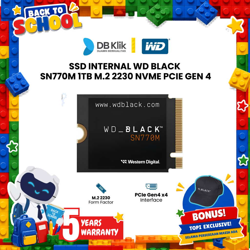 SSD Internal WD Black SN770M 1TB M.2 2230 NVMe PCIe Gen 4
